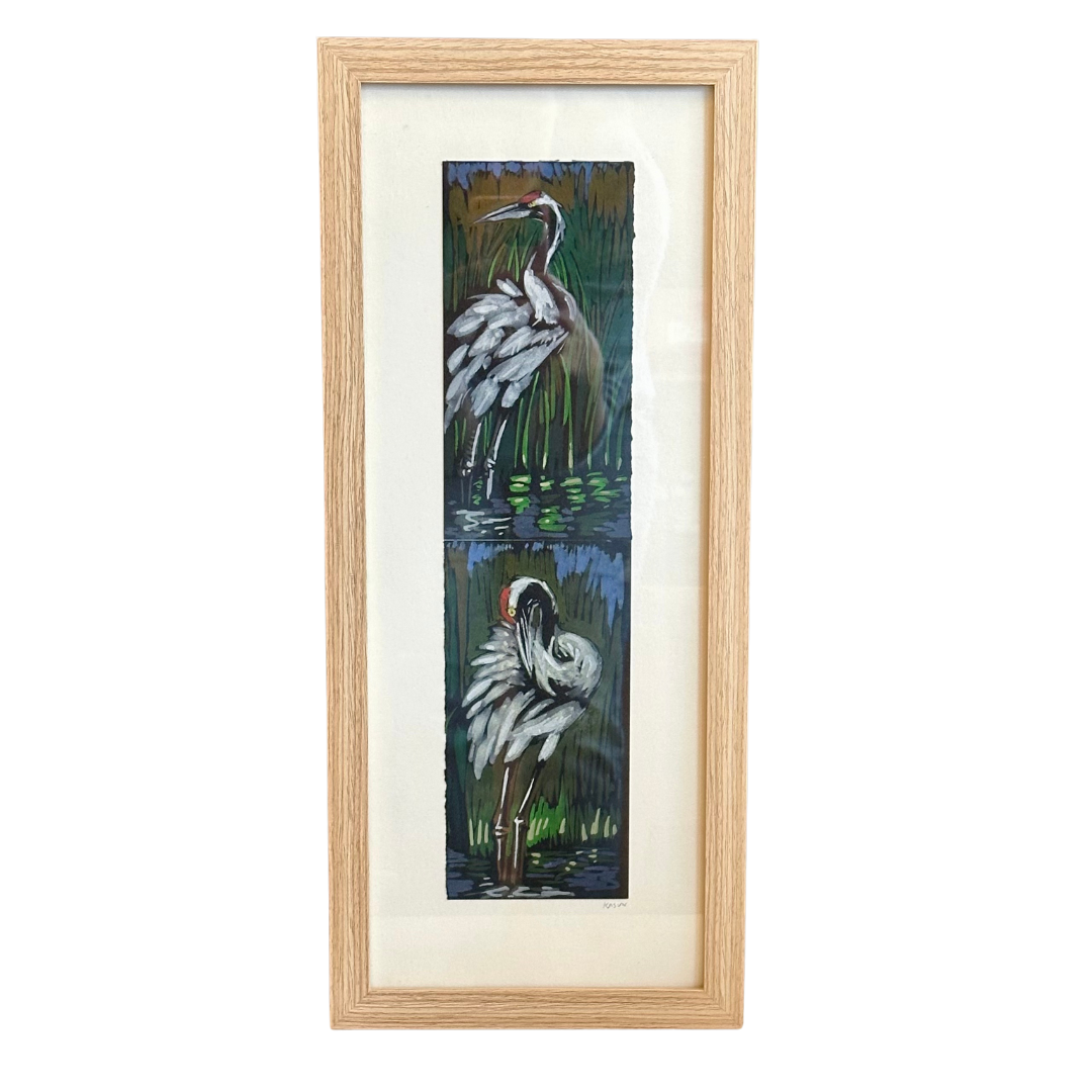 Mike Kasun "Bathing Cranes"