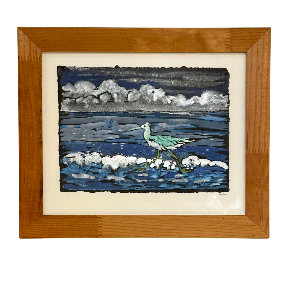 Mike Kasun "Yellow Legs in the Surf"