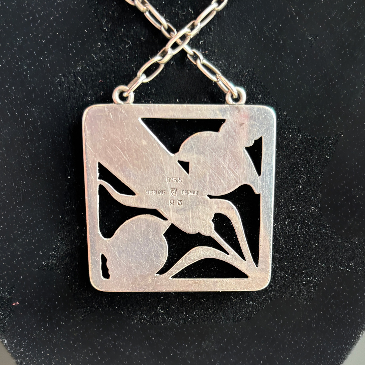Vintage Georg Jensen Doves & Wheat Necklace