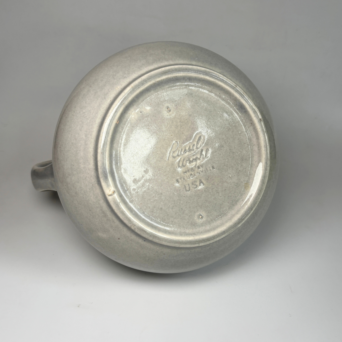 1940's Russel Wright Granite Grey Bulb Shape Pitcher