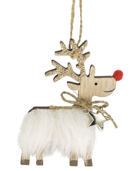Weiste Wooden Reindeer Ornament