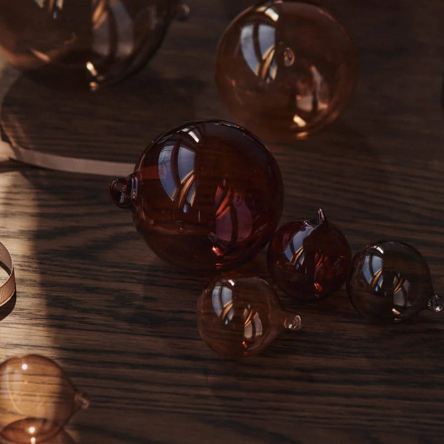 Ferm Living Glass Baubles - set of 3