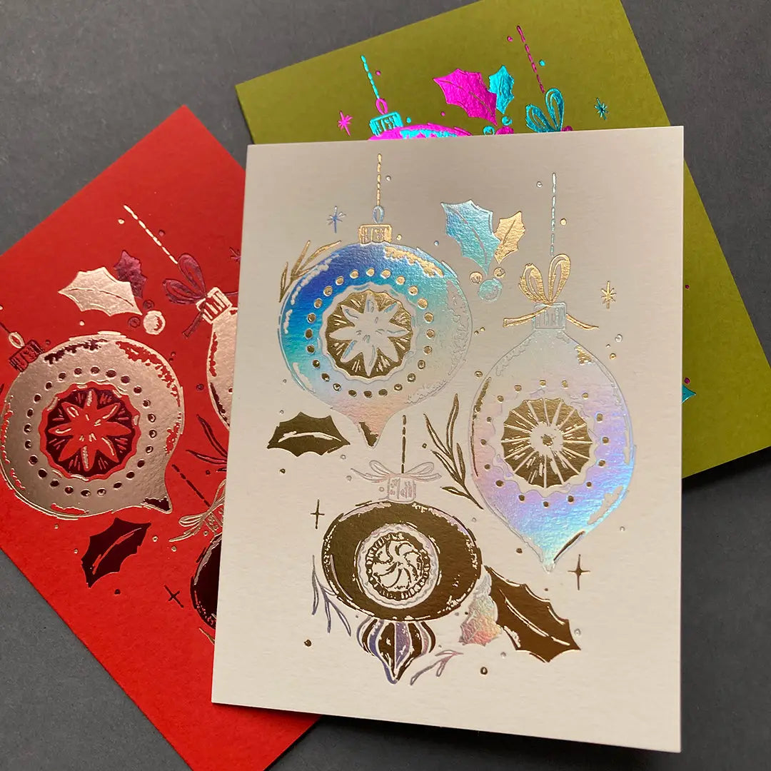 Bay View Printing Co Vintage Ornaments Boxed Card Set