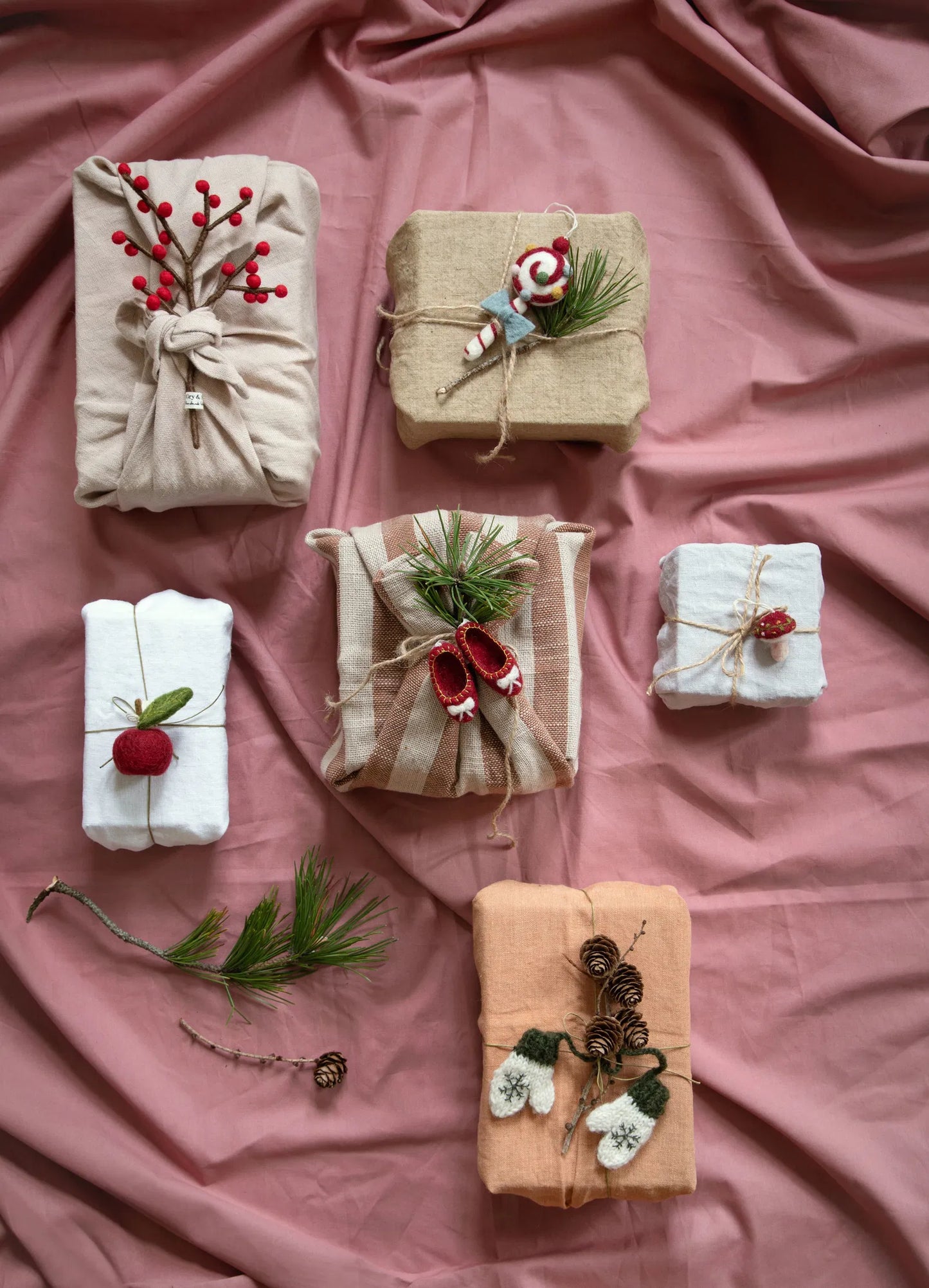 Gry & Sif Felt Mini Branch w/ Berries