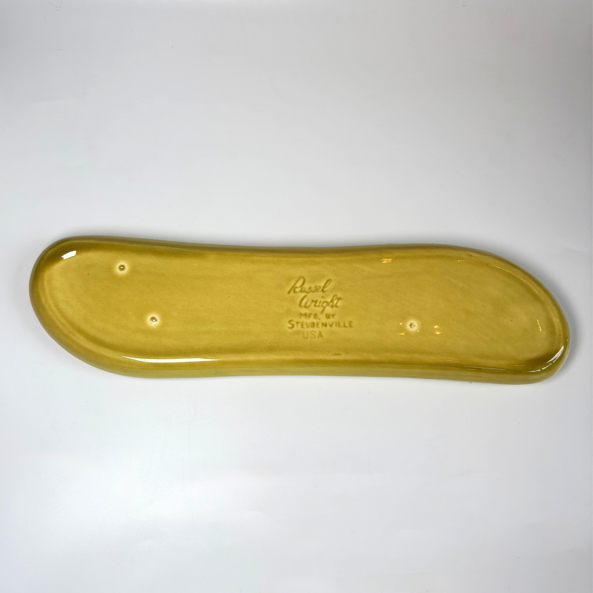 1940's Russel Wright Chartreuse Celery Tray