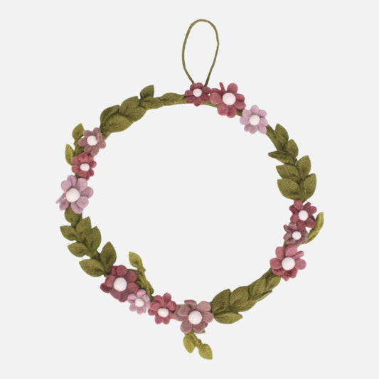 Én Gry & Sif Felt Flower Wreath Anemone
