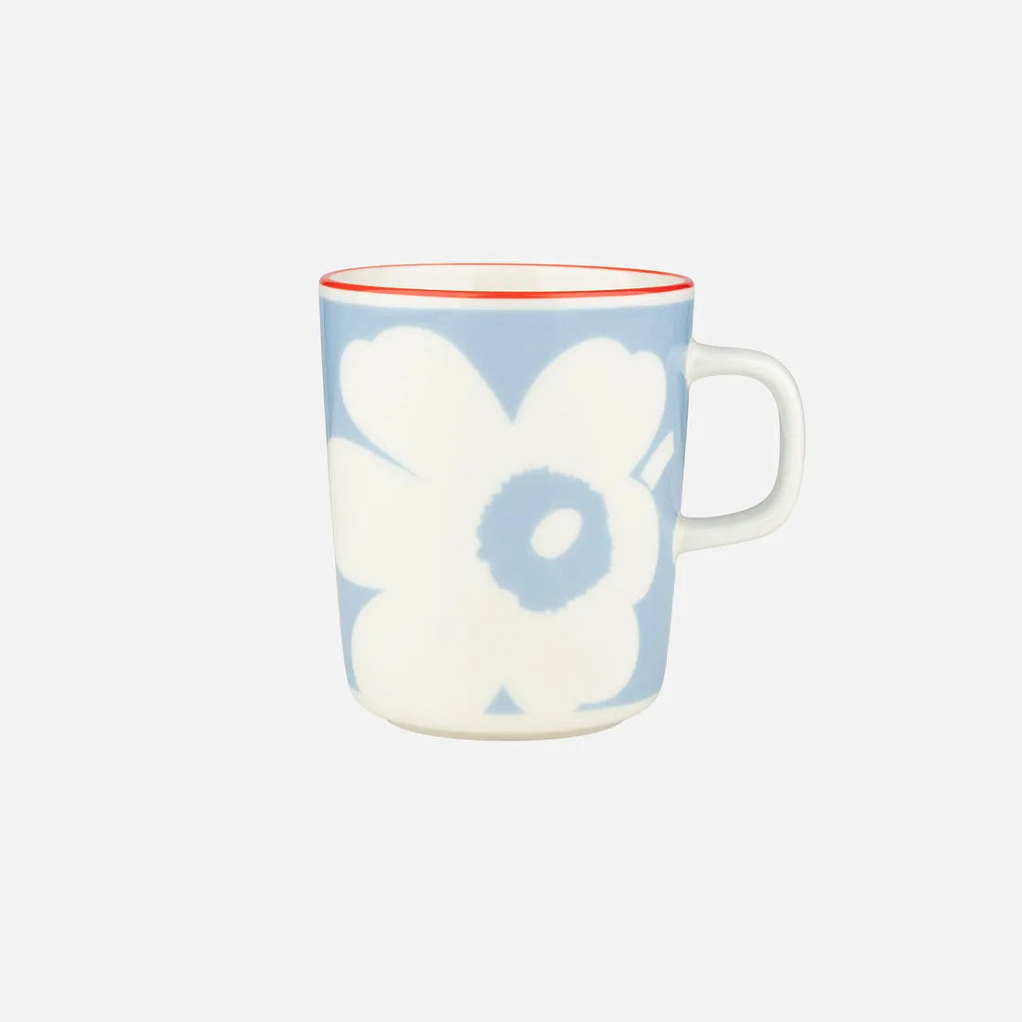 Marimekko Juhla Unikko Mug with orange hand painted rum