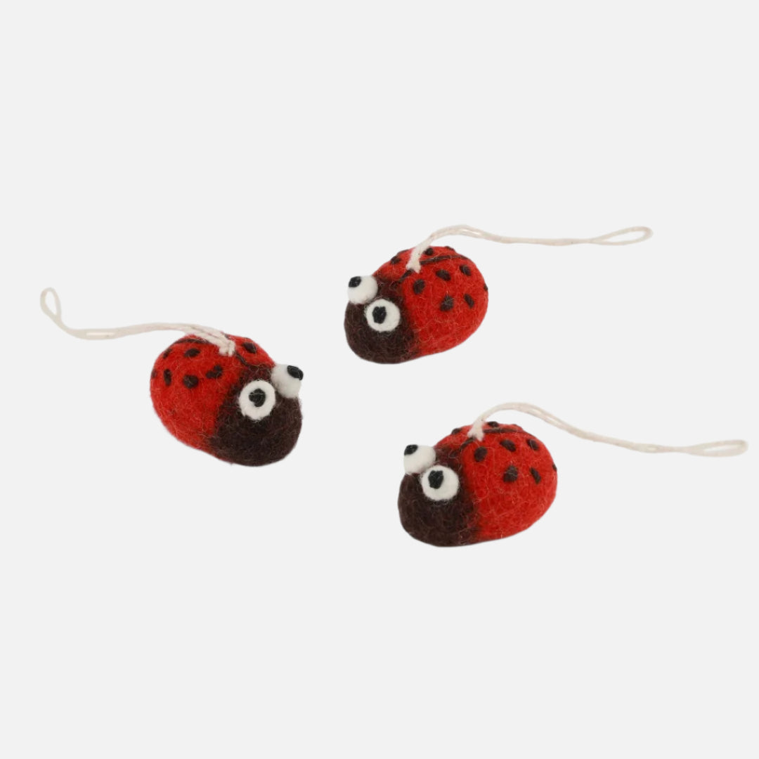 Gry & Sif Felt Ladybugs - Set of 3