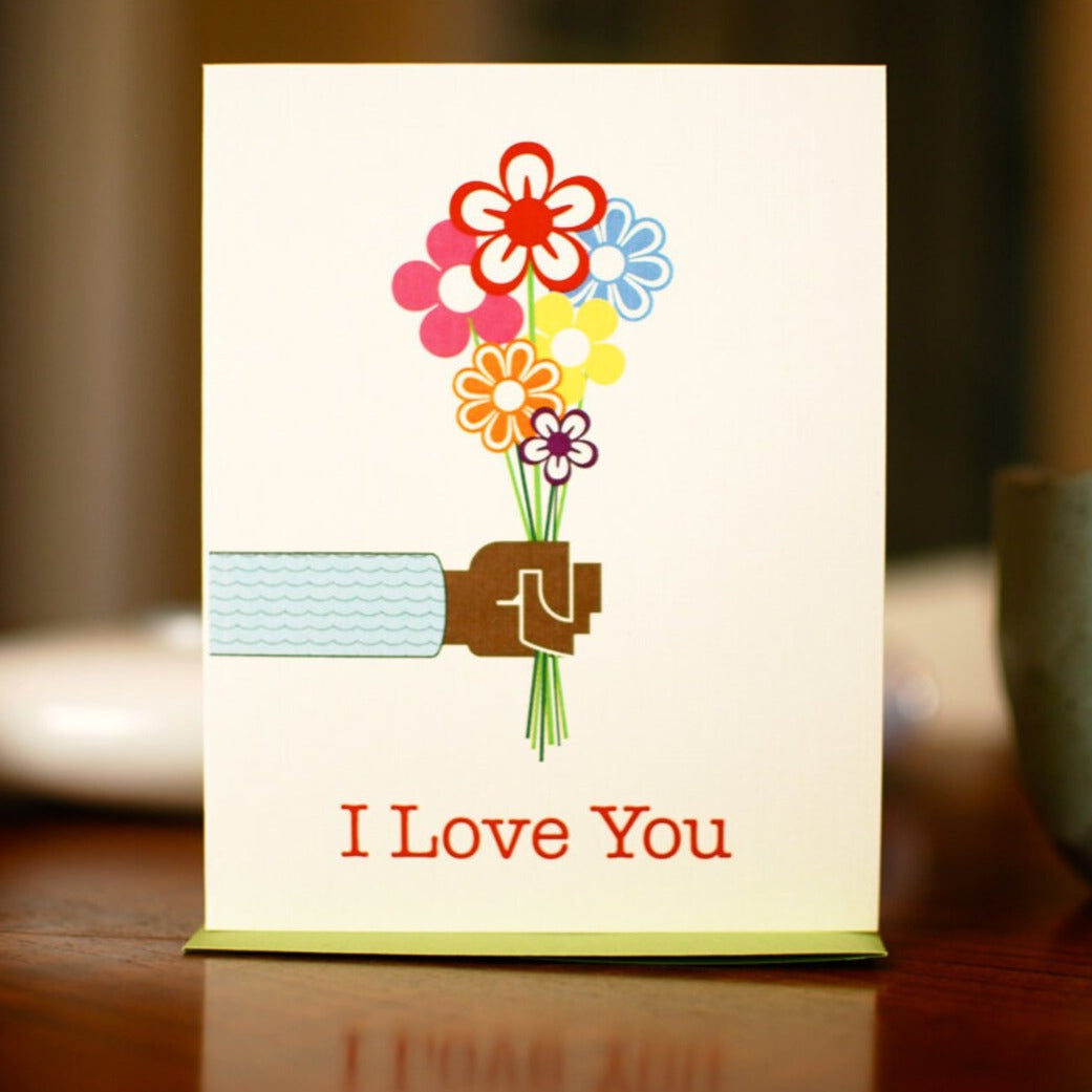 Man vs. George Designs Greeting Cards