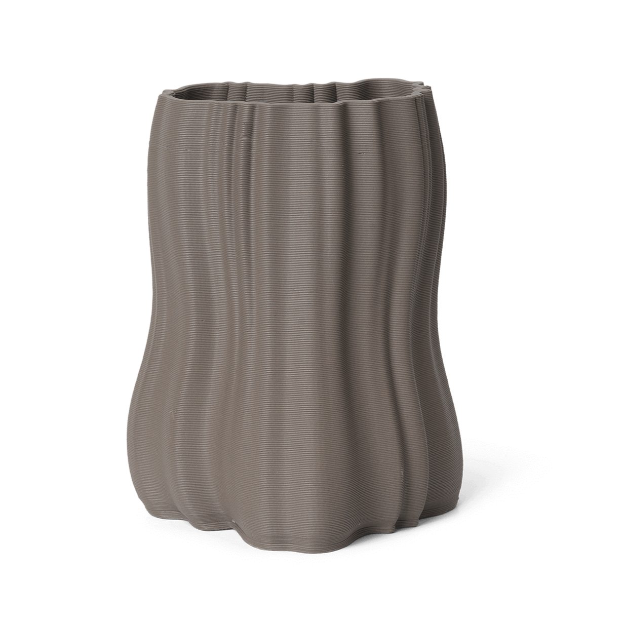 Ferm Living Moire Vase - H2O - Anthracite