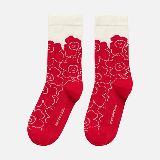 Marimekko Linjaus Piirto Unikko Socks
