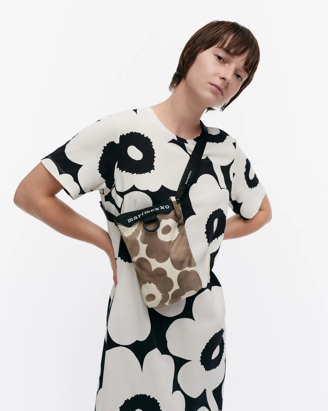 Marimekko Neat Phone Pocket Unikko Shoulder Bag