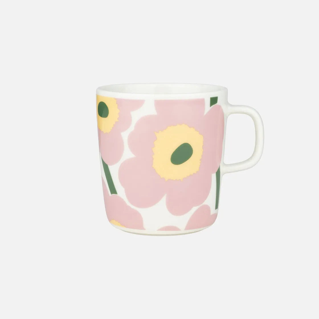Marimekko Unikko Mug 4DL pink, yellow, green