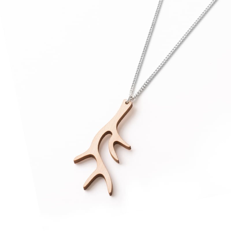 Valona Finnish Birch Antler Necklace