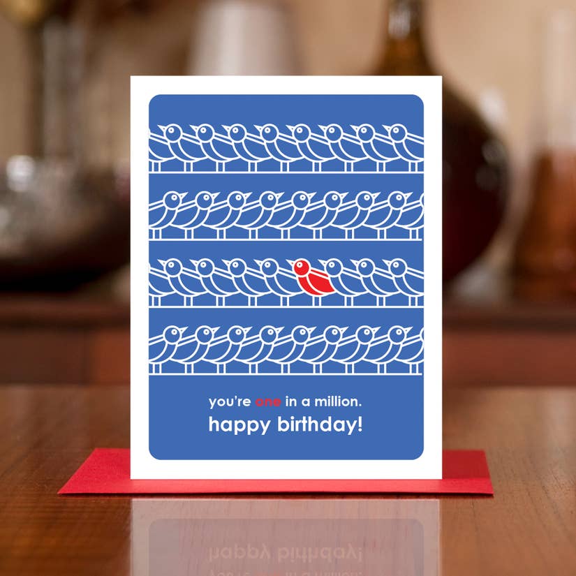 Man vs. George Designs Greeting Cards
