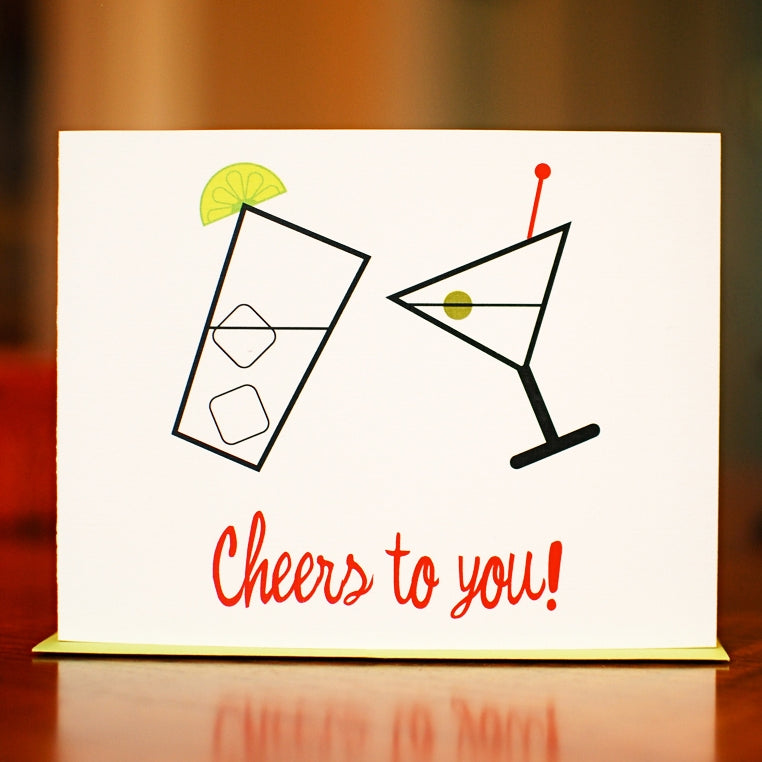 Man vs. George Designs Greeting Cards