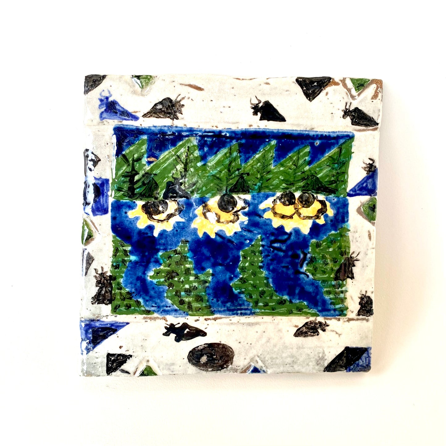 Schomer Lichtner Vintage Handpainted Tiles