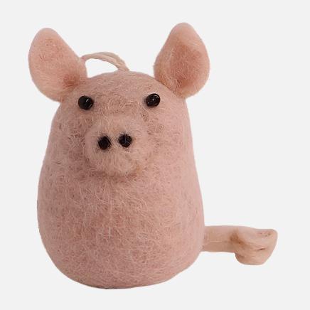 Gry & Sif Felt Lucky Pig Ornament