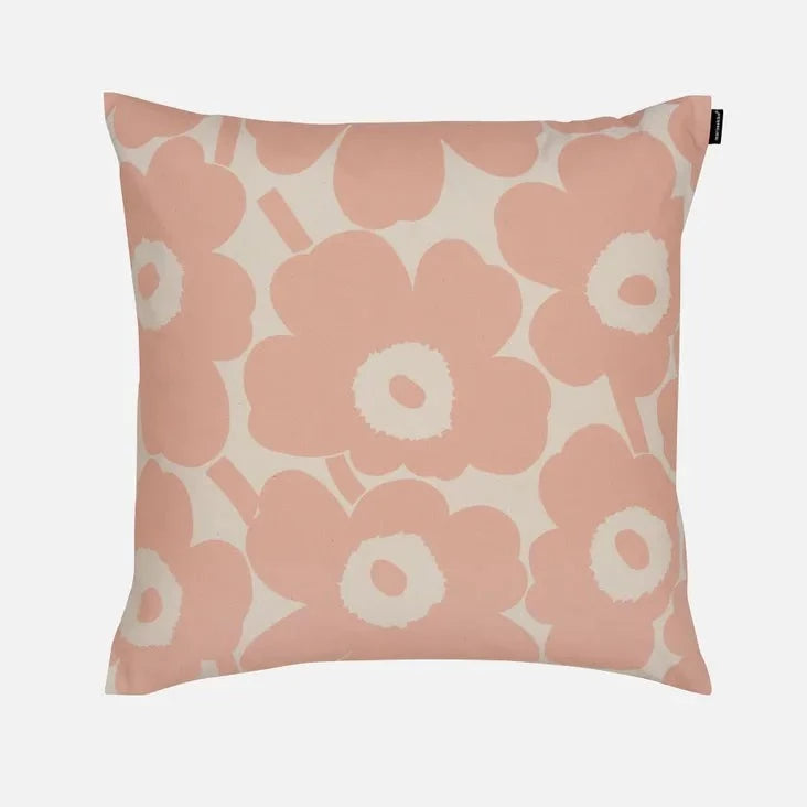 Marimekko Unikko Poppy 18 x 18 Square Decorative Pillow with Down Feat –