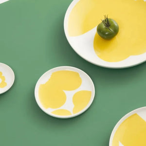 Marimekko Spring Yellow Iso Unikko Plates