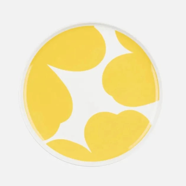 Marimekko Spring Yellow Iso Unikko Plates