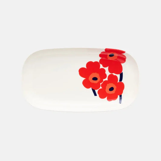 Marimekko Iso Unikko Serving Plate 17 x 32 cm