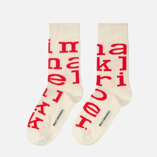 Marimekko Kasvaa Iso Logo Socks