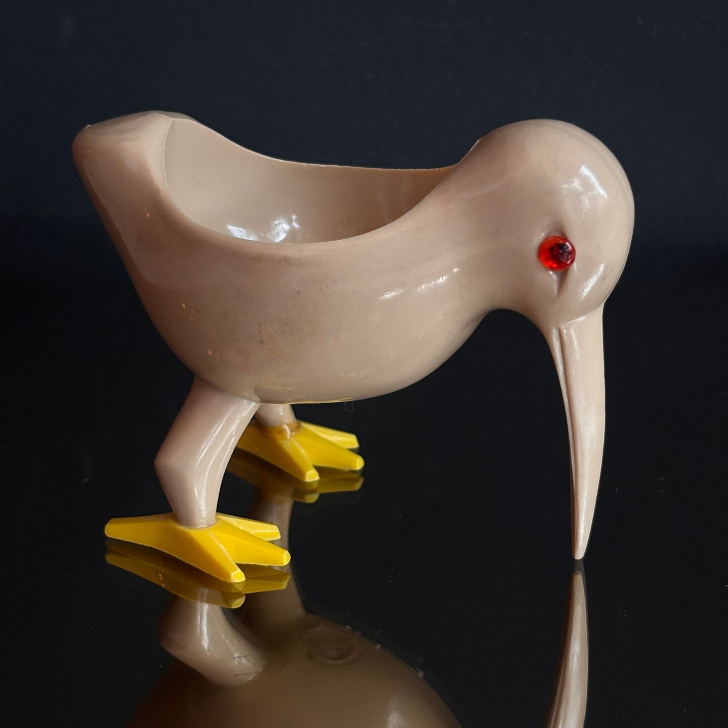 Vintage Plastic Kiwi Bird Egg Cups