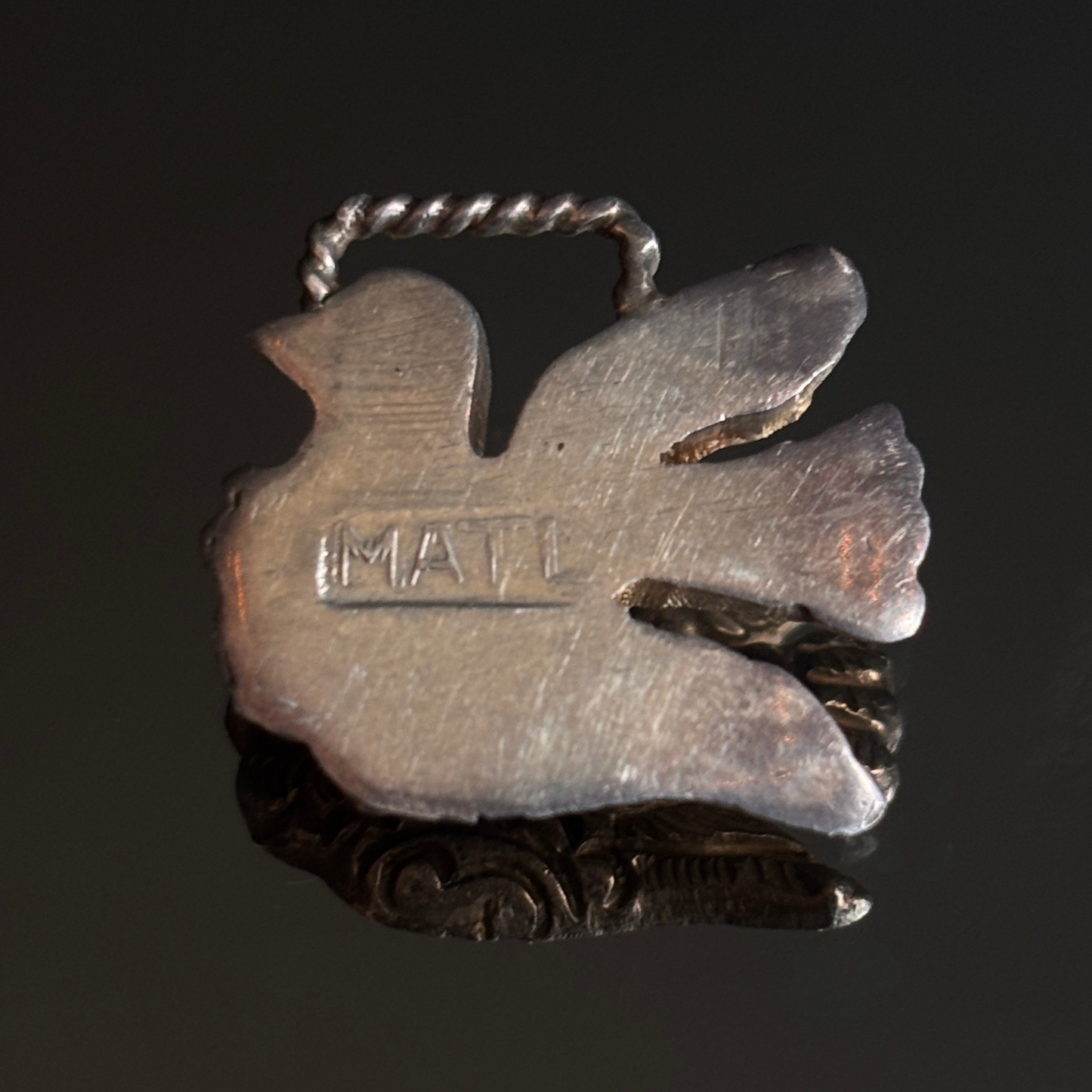 Vintage MATL Matilde Poulat Mexican Silver Bird Terminal (Single)