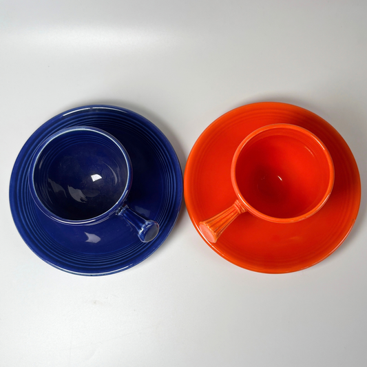 Vintage Fiestaware Demitasse Cup & Saucer Set