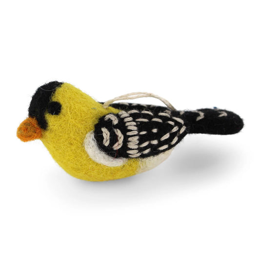 Gry & Sif Felt Gold Finch Bird