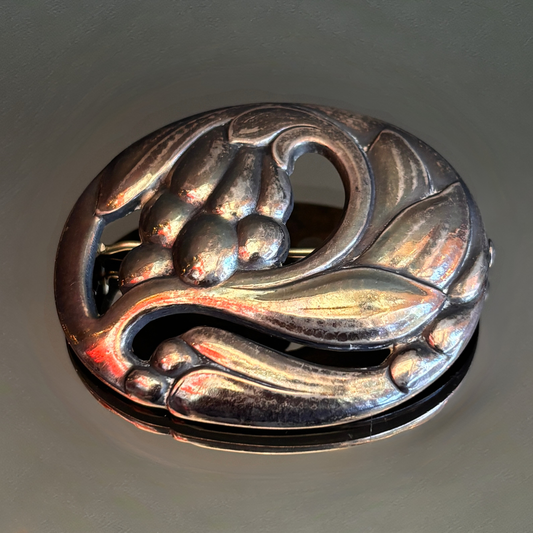 Vintage Georg Jensen Flower Brooch # 328