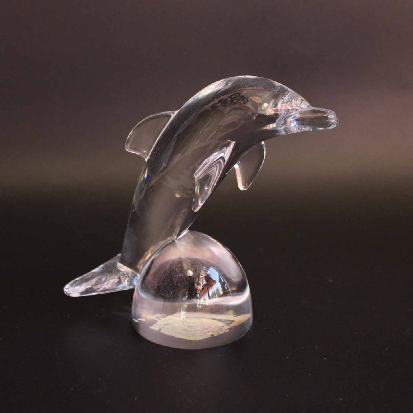 Vintage Hadeland Norwegian Crystal Dolphin
