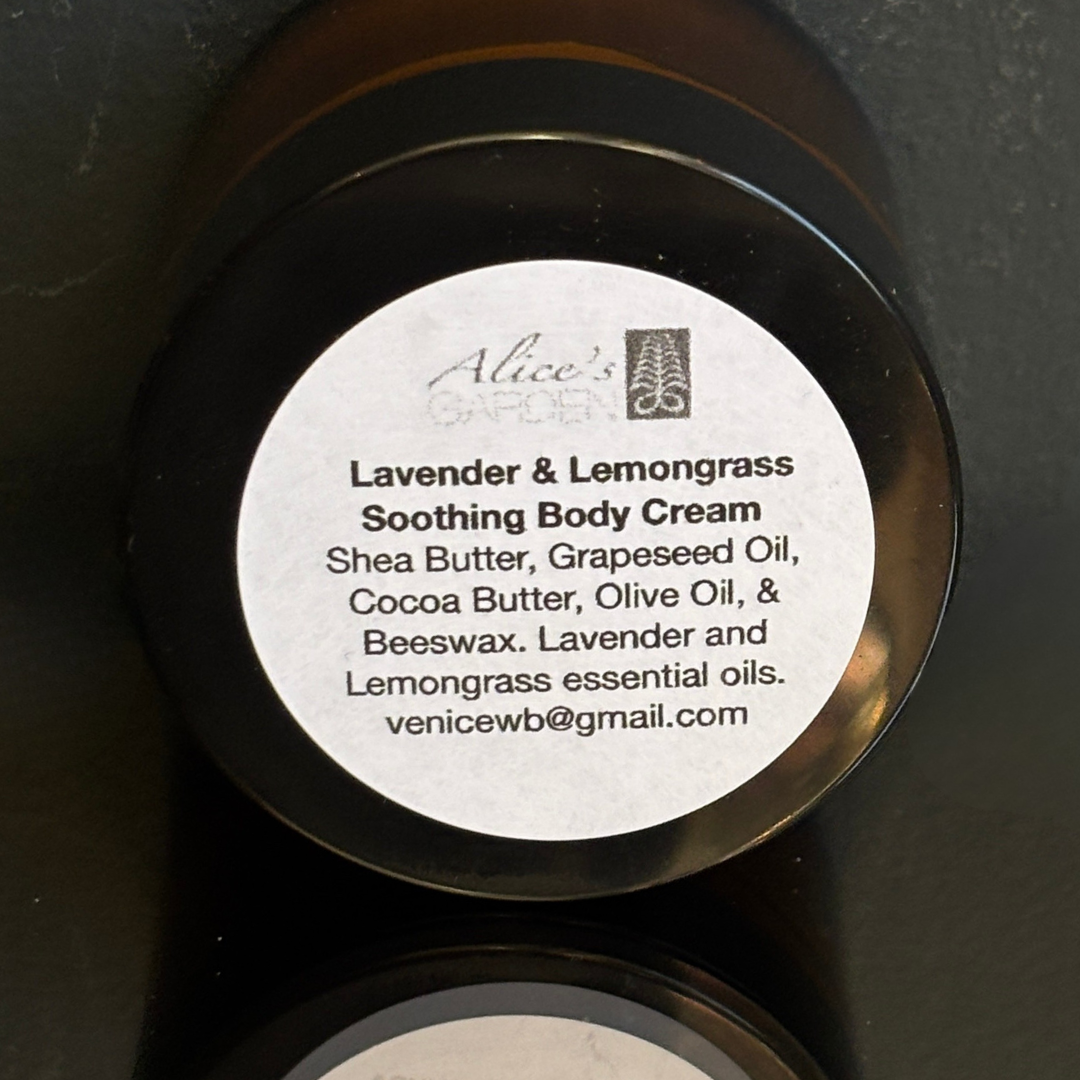 Alice's Garden Lavender And Lemon Grass Soothing Body Cream