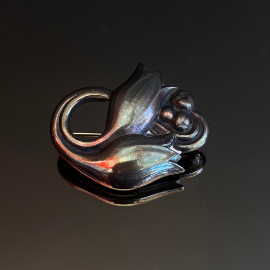 Vintage Georg Jensen Tulip Brooch #100A