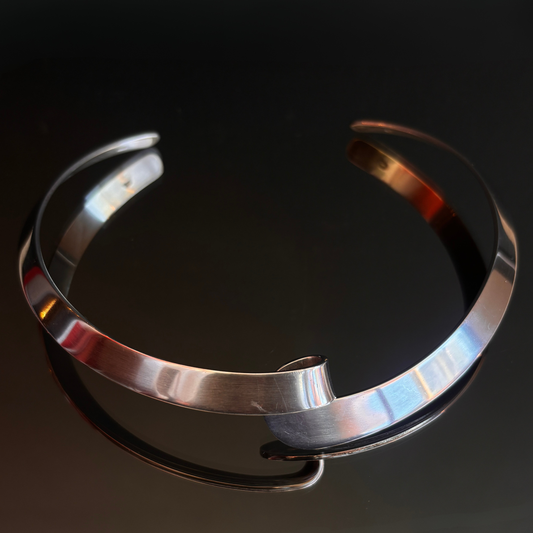 Vintage Georg Jensen Modernist Collar Necklace