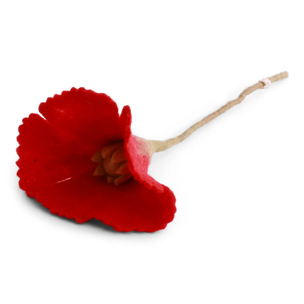 Gry & Sif Felt Poppy Flower