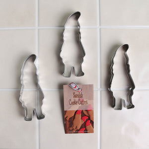 Swedish Cookie Cutters - Set of 3 Gnome/Tomte