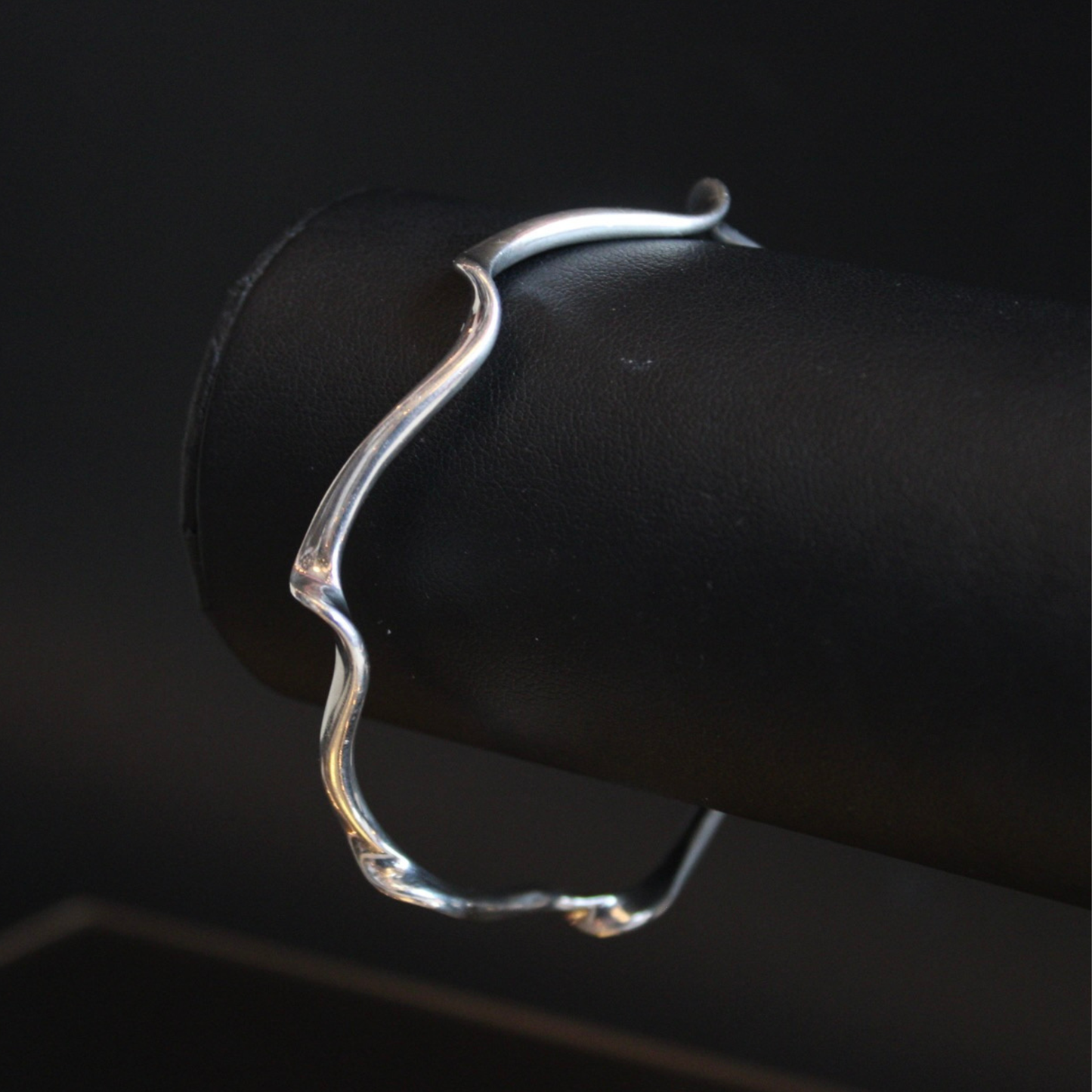 Vintage Sterling Silver Wavy Bracelet