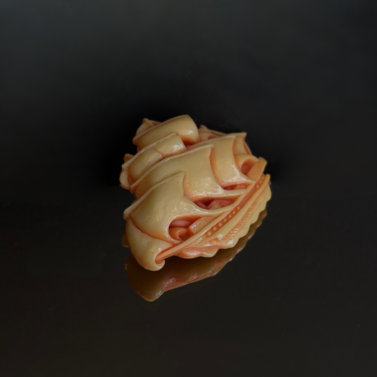 Vintage Schooner Celluloid Brooch
