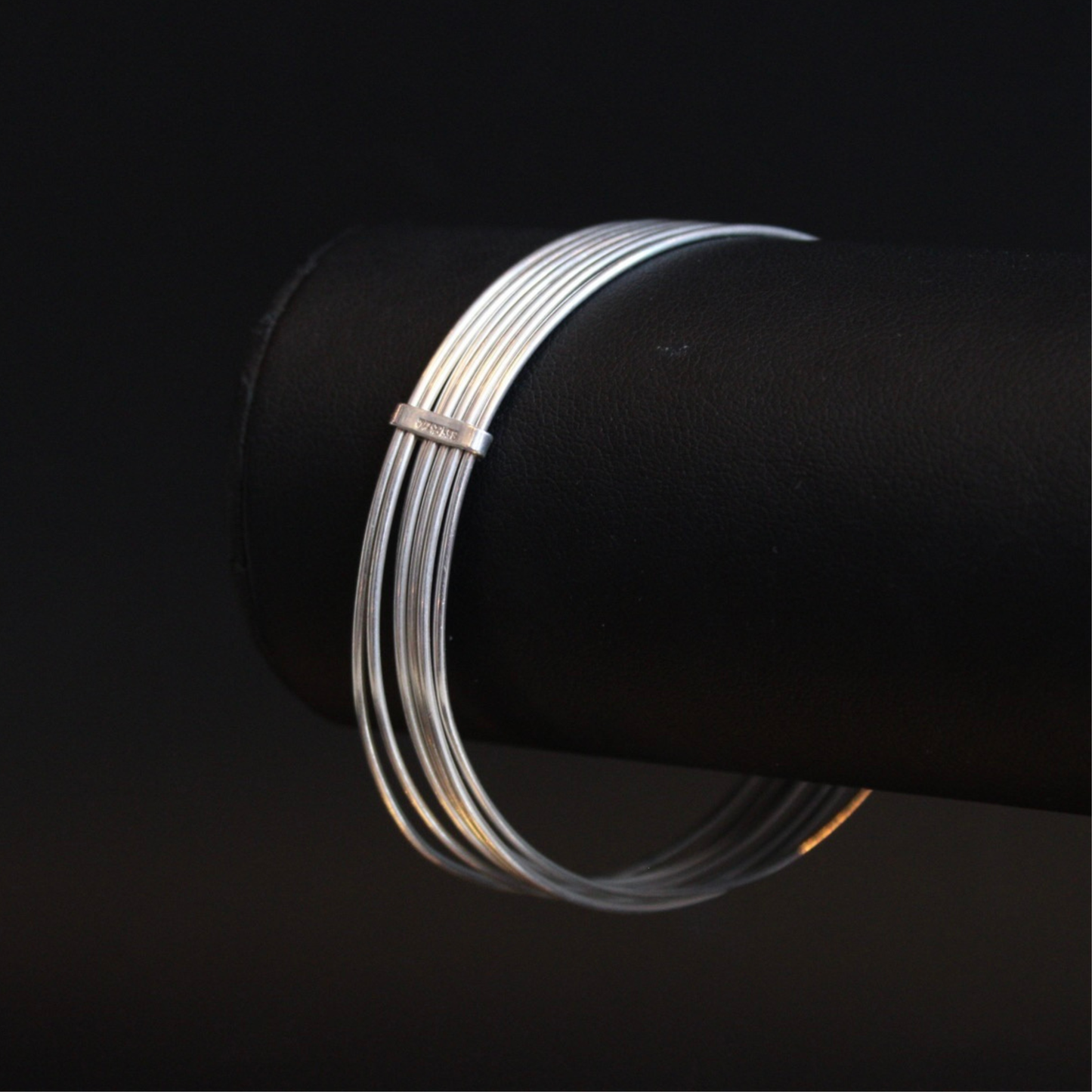 Vintage 7-Strand Sterling Silver Bracelet