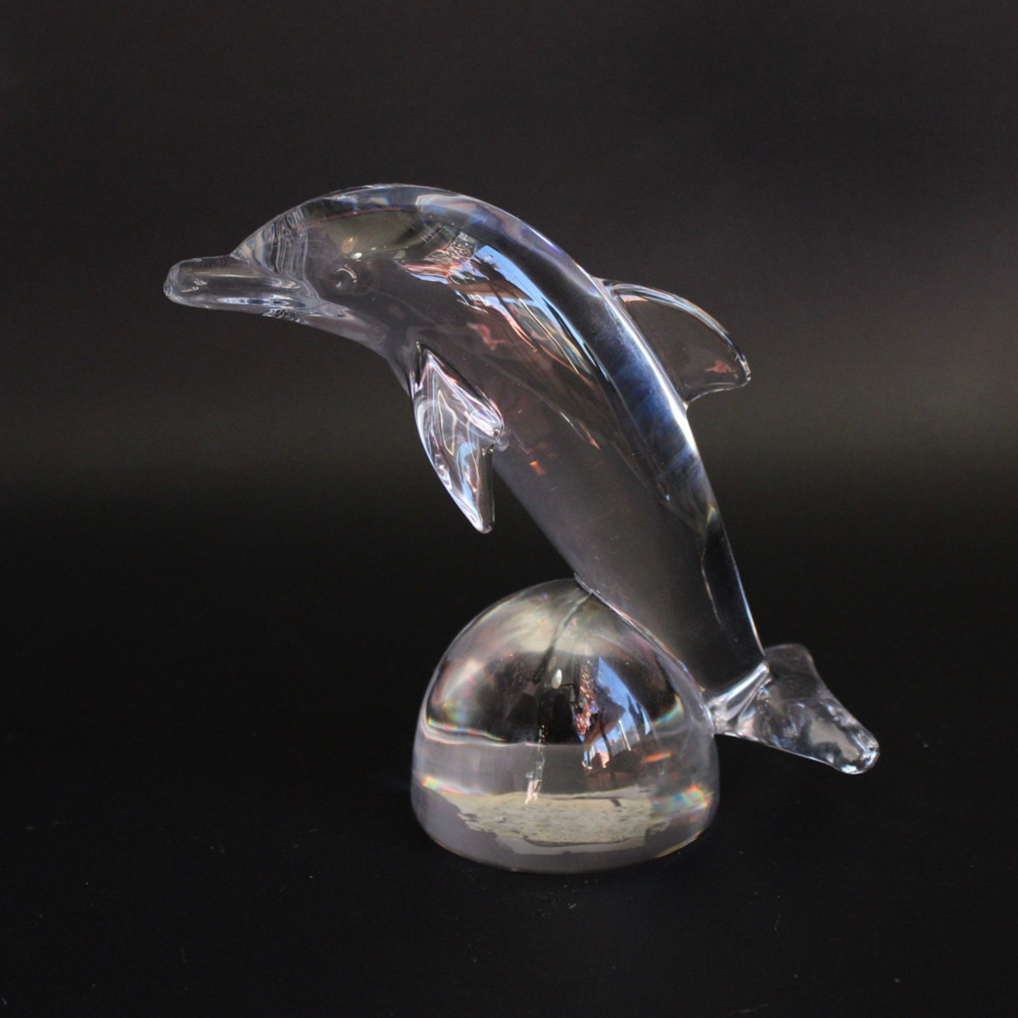 Vintage Hadeland Norwegian Crystal Dolphin