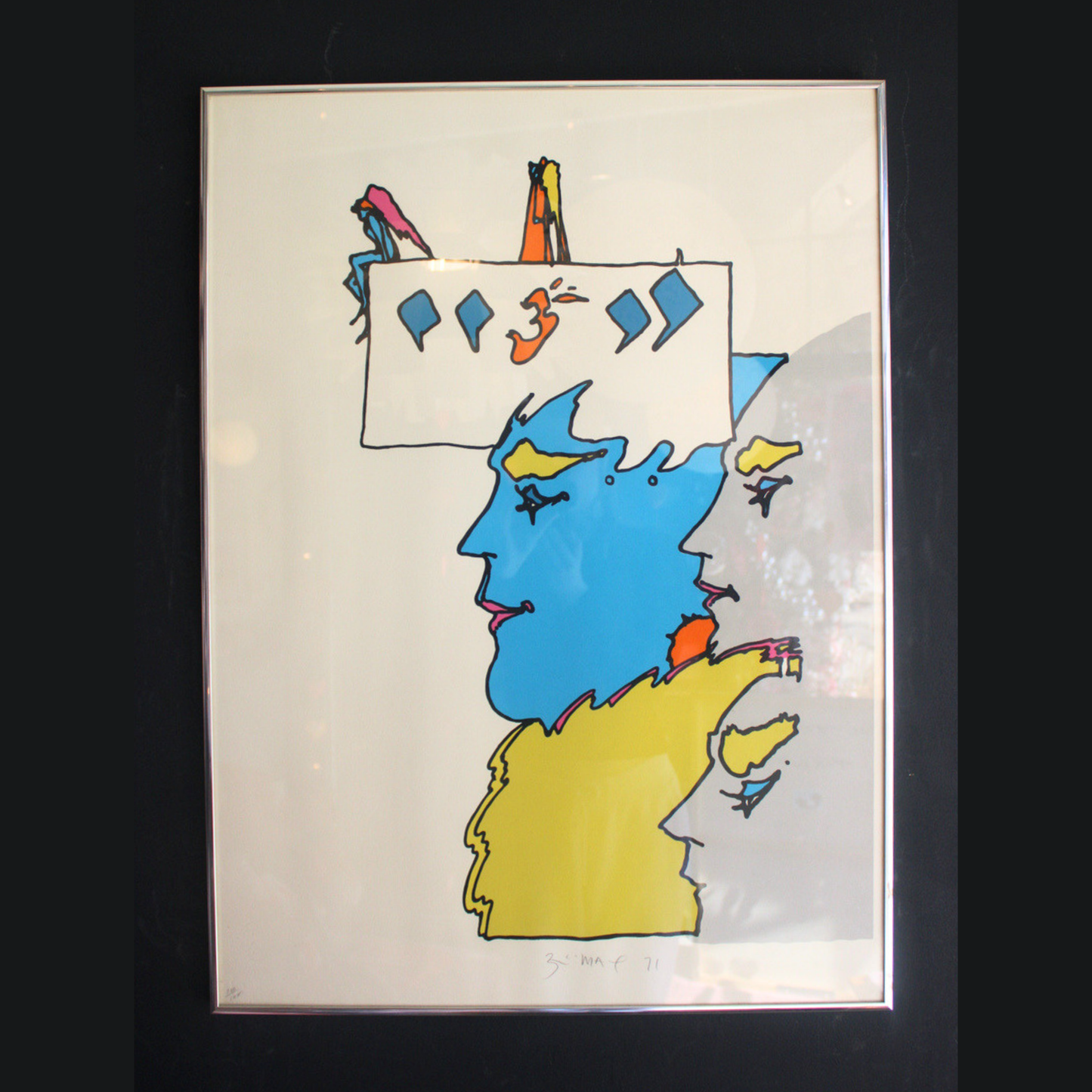 Vintage Peter Max "The Thought of God"