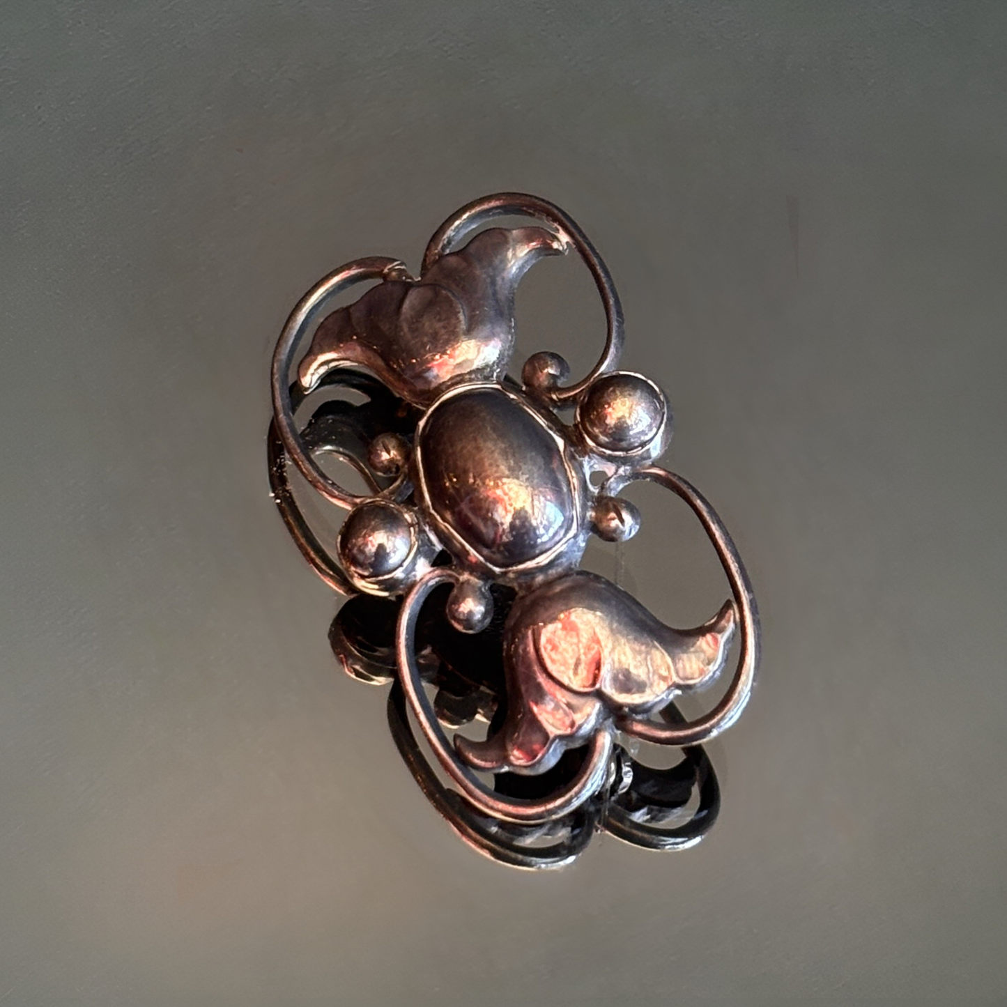 Vintage Georg Jensen Art Nouveau Brooch #236A