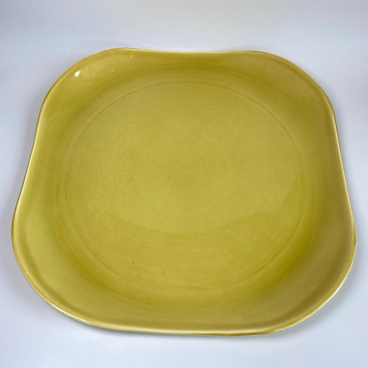 1940's Russel Wright Square Chartreuse Serving Tray