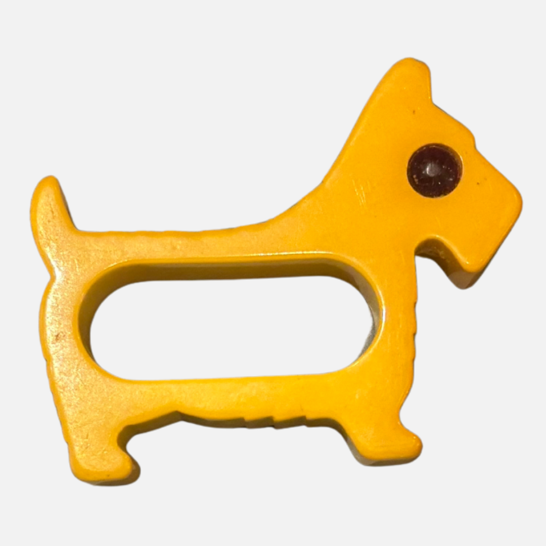 Vintage Catalin (Bakelite) Dog Napkin Ring