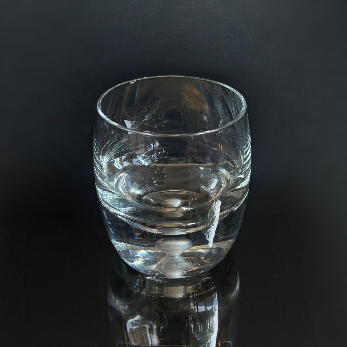 Vintage Krosno Bubble Bottom Whiskey Tumbler