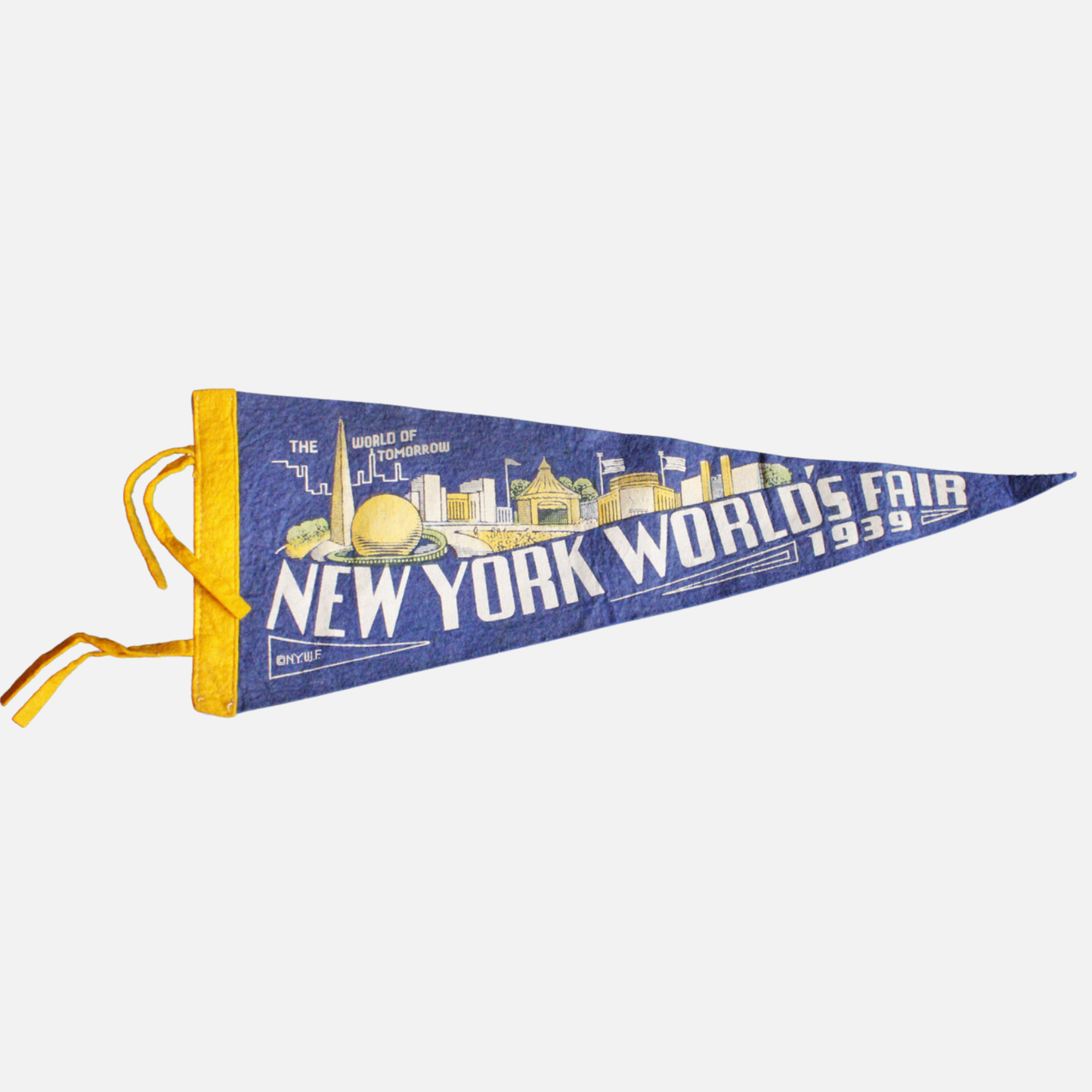 Vintage 1939 New York World's Fair Felt Pennant
