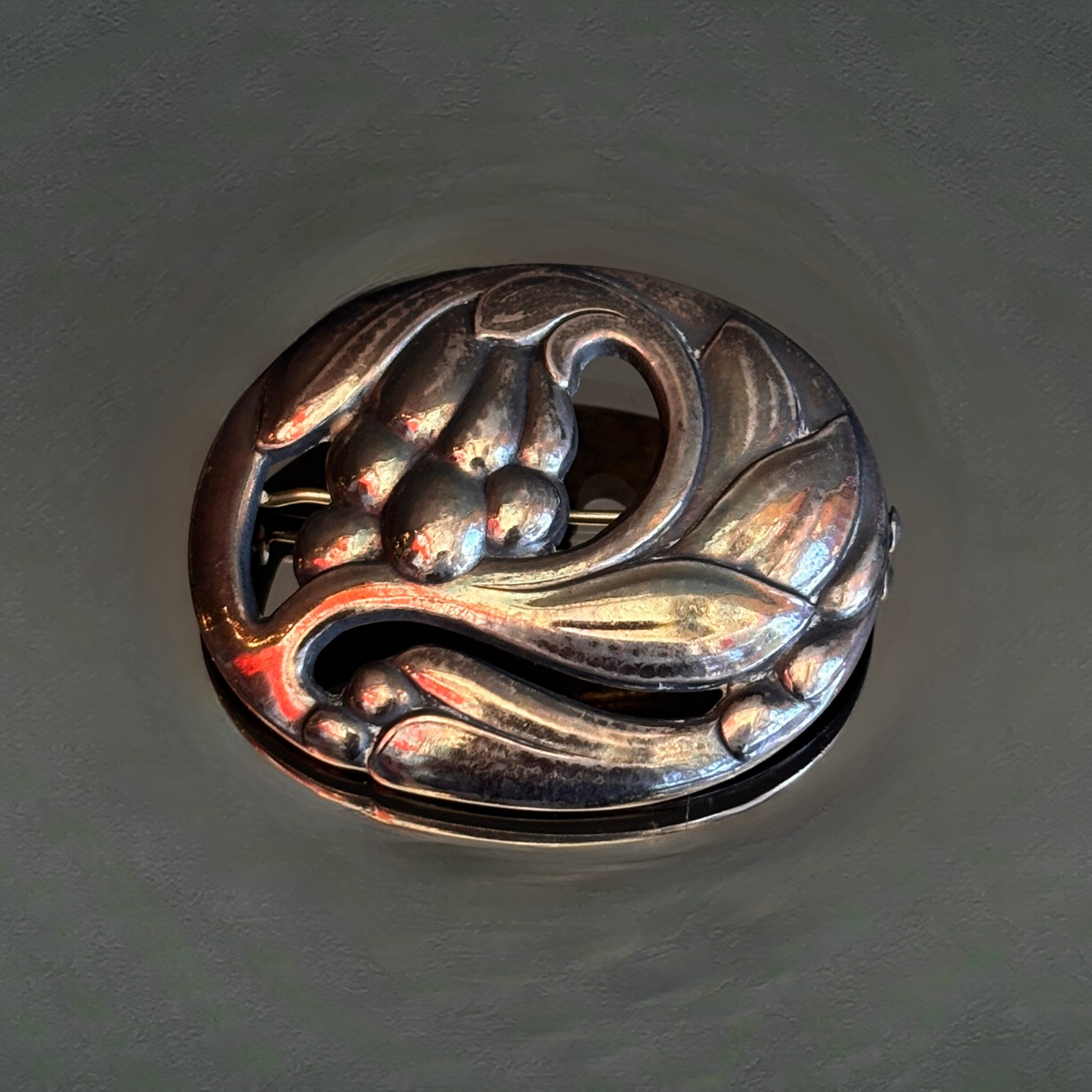 Vintage Georg Jensen Flower Brooch # 328