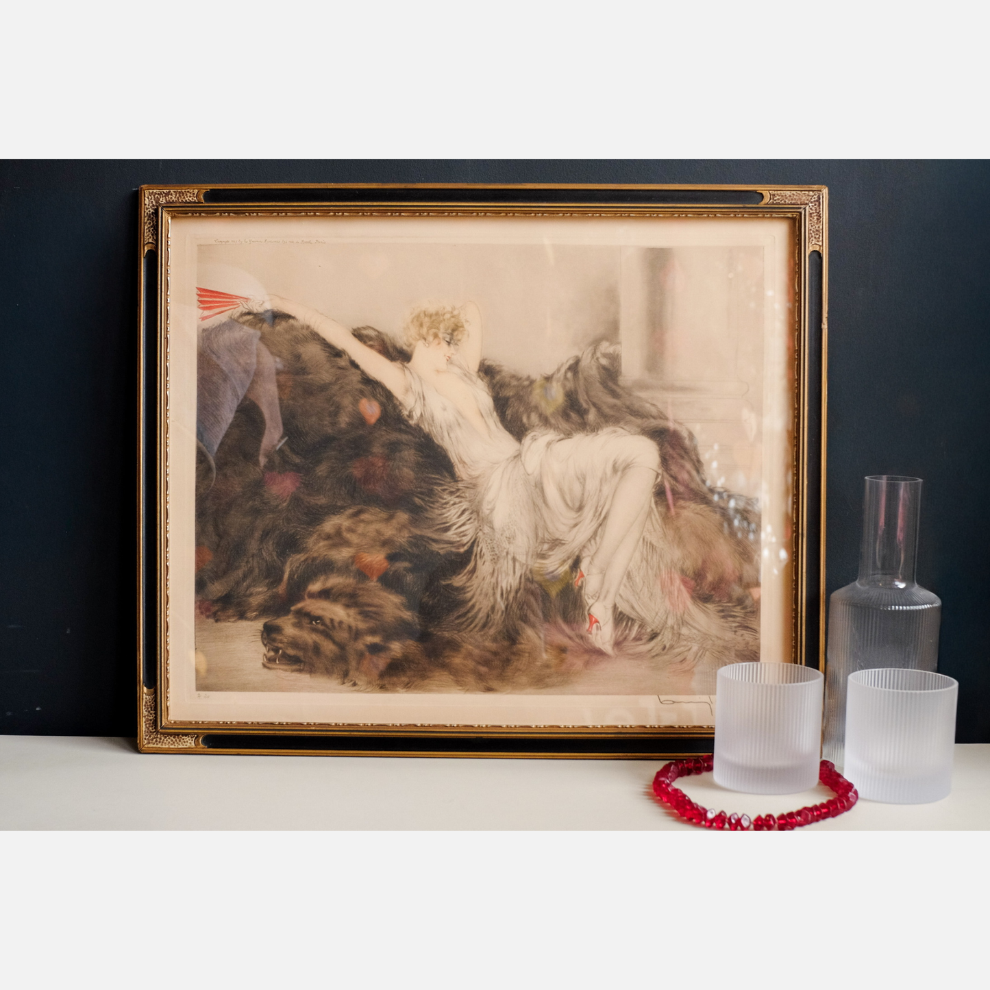 Vintage Louis Icart "Paresse"